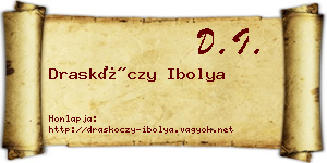 Draskóczy Ibolya névjegykártya