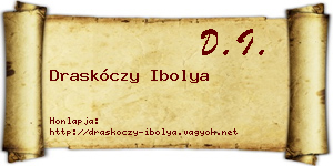 Draskóczy Ibolya névjegykártya